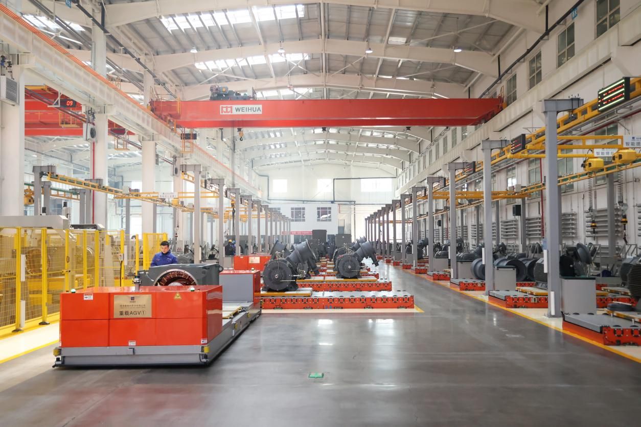 高压电机数字化装配车间